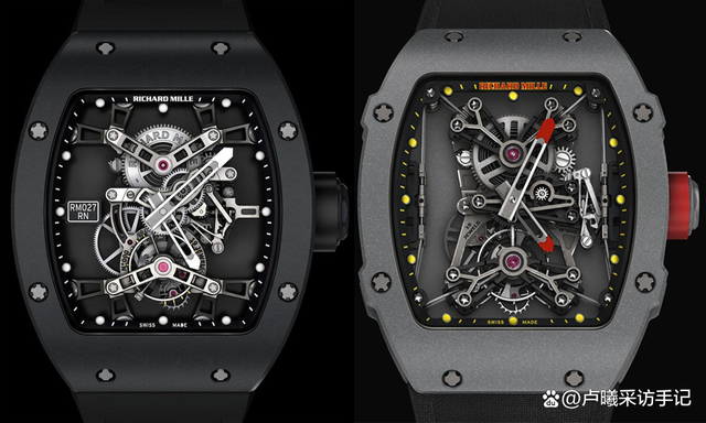 　　RM27 与 RM 27-01 从材质到机芯都不同