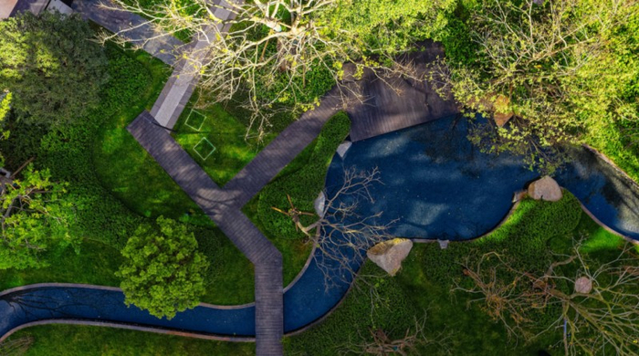 华夏四季交付地块园林实拍图