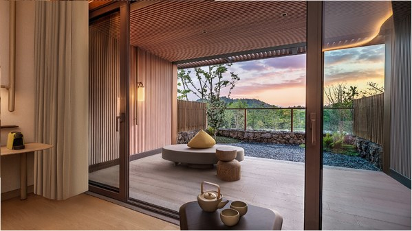 　　茶香山景庭院房-景观