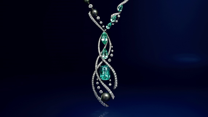 　　CHAUMET瀚海史诗高定珠宝套系 鲛韵颂歌高定项链