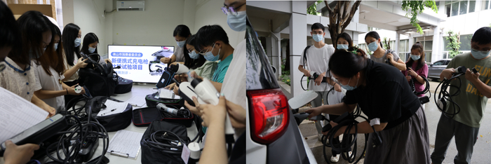 消费者对样品进行实际操作使用和评分。资料图片