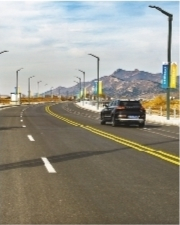 百股河滨河路的通车打通了城北旅游带交通路网。