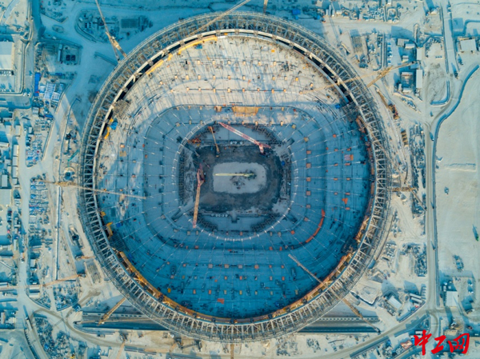 项目建设现场俯拍。（铁建国际供图）