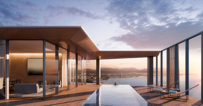 　　图：阿铂尼·隈研吾项目室内效果图