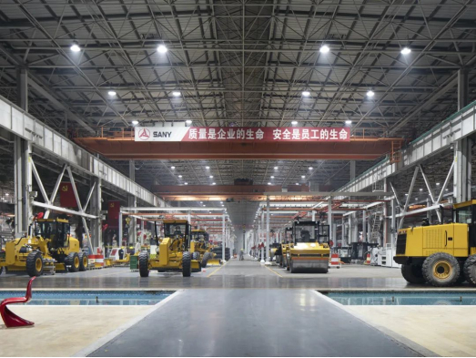 　　三一重工长沙工厂照明改造后