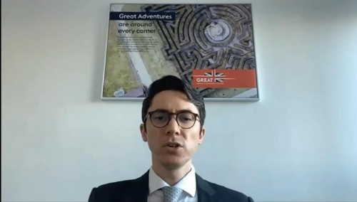 　　图 | 邓书睿，英国国际贸易部环境、基建与交通行业中国区主管