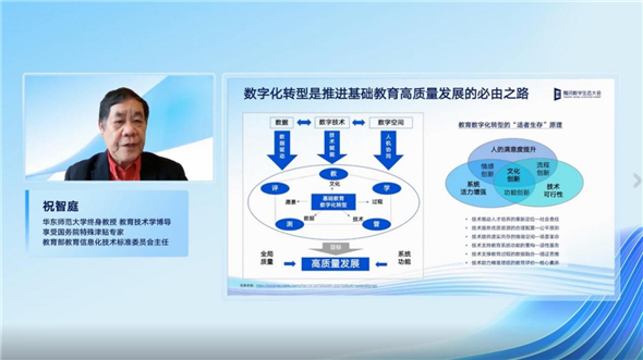　　华东师范大学终身教授、教育部教育信息化技术标准委员会主任 祝智庭