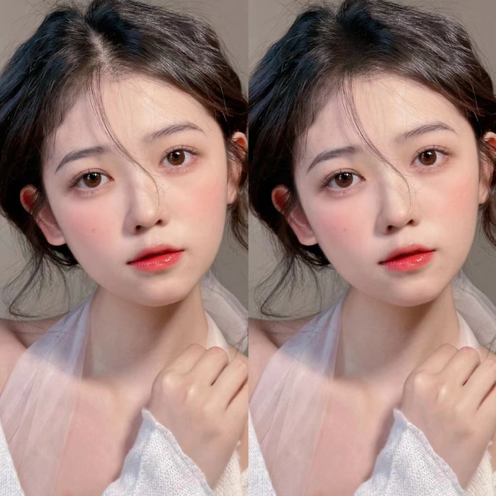 　　蓬松、发际线、补发功能前后对比