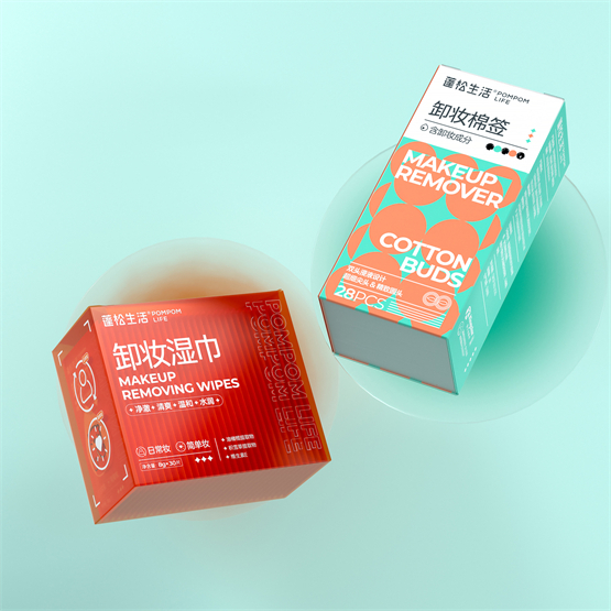 　　蓬松生活卸妆湿巾&卸妆棉签