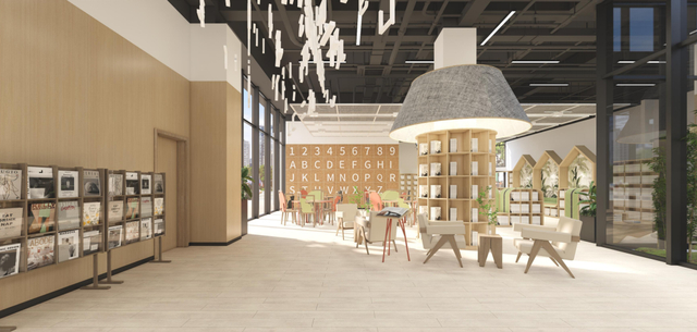 即将建成的光谷书房·花山分馆效果图