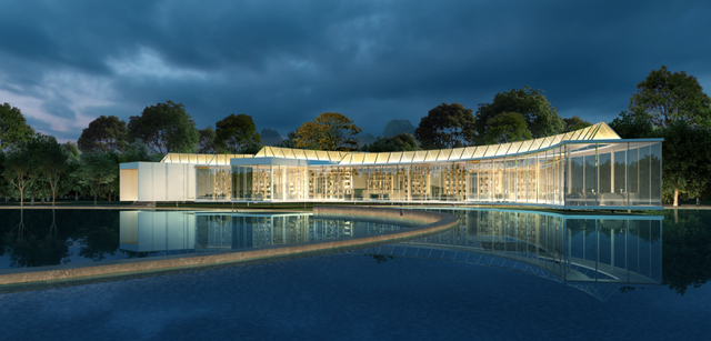 即将建成的光谷书房·中央生态大走廊分馆效果图