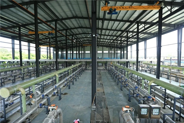   ▲成都第四污水处理厂MBR项目