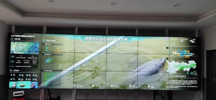 联想长江生态保护智慧大屏