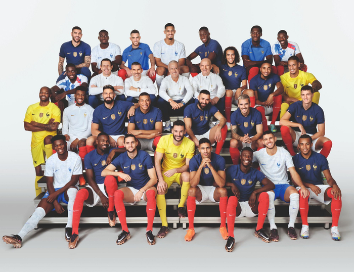 本届法国国家队（图源：法国男足官方）