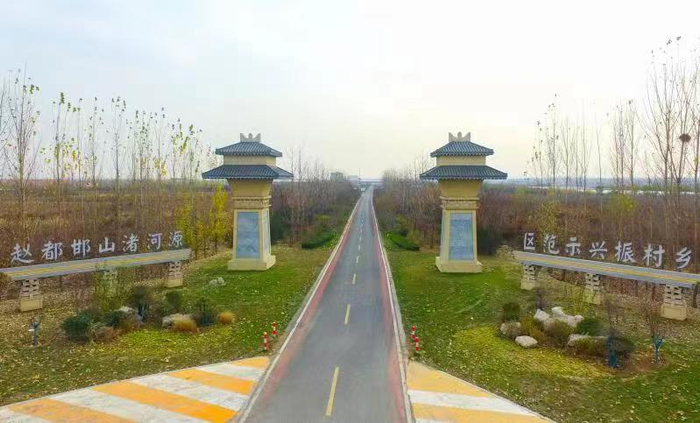 图为邯郸市邯山区贯穿渚河源乡村振兴示范区的旅游环线。