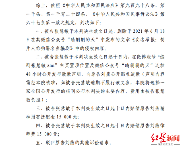 ↑法院作出的民事判决