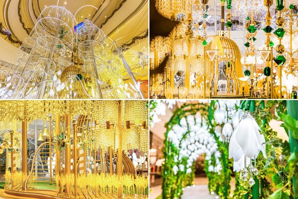 　　水晶极光冰雪区、黄金小麦许愿区、铃铛树林及铃兰灯光隧道