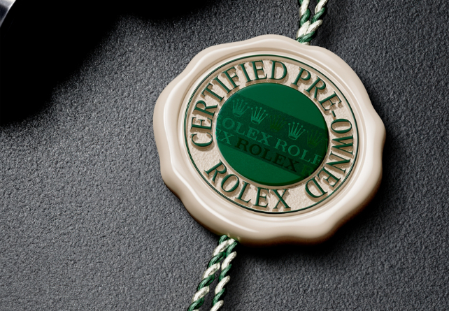 劳力士二手表认证印章 图片来源：劳力士官网