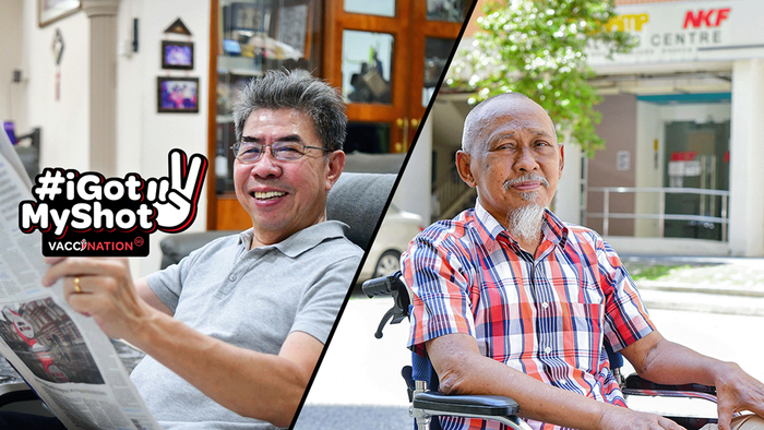 自愿接种疫苗的人们会被宣传报道。（图源：新加坡政府官网）