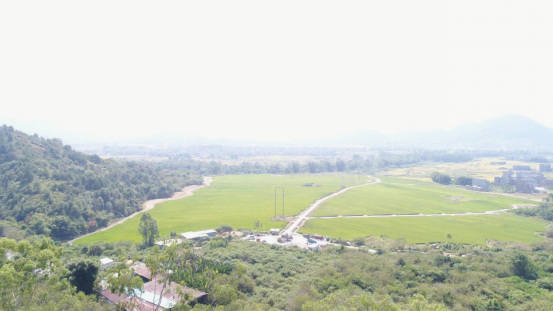 △中洲镇中心村垦造水田项目局部俯瞰图。以上两图源 怀集发布