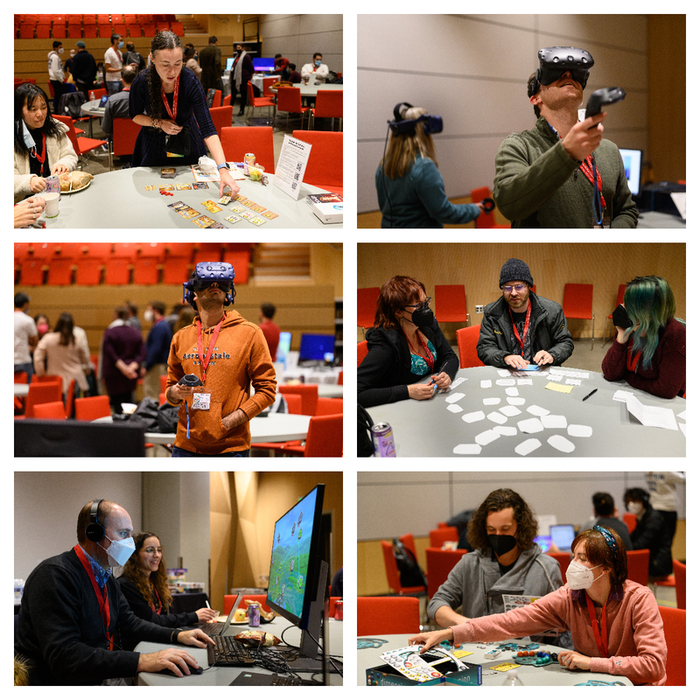 　　神经科学家和游戏设计师进行互动