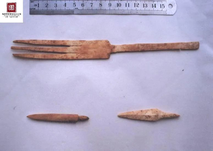 ▲骨餐叉、骨镞资料。