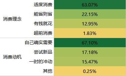 63.07%的受访者表示“适度消费”比较贴合自己的消费理念。