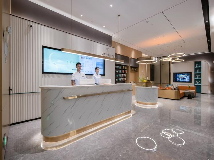 　　城市便捷酒店南宁民族大学西乡塘客运站店大堂