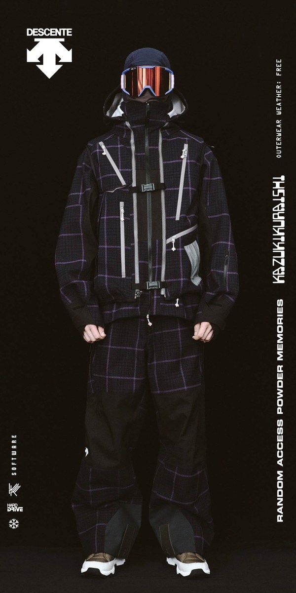 　　图1 DESCENTE X KAZUKI KURAISHI联名滑雪系列