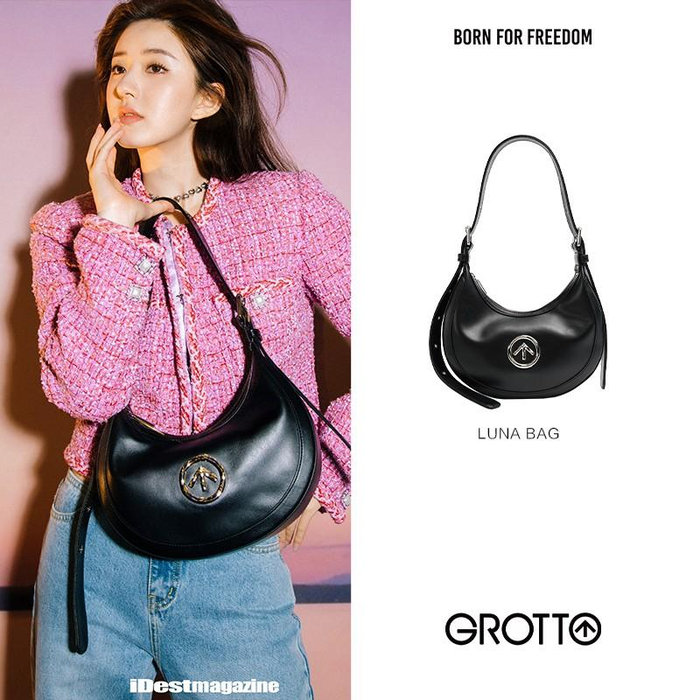 　　三、赵露思：GROTTO个乐Luna Bag新月包