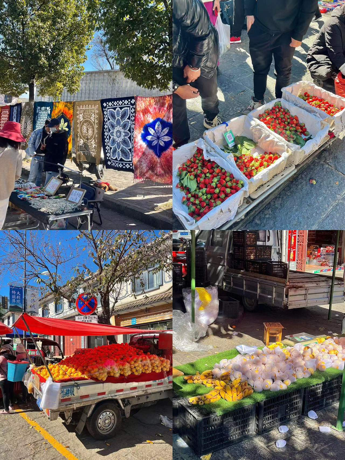 阿妍在大理逛集市 图源：受访者供图