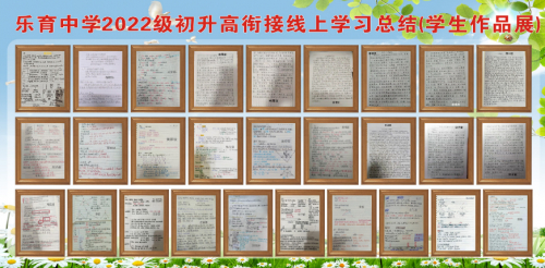 　　学生学习笔记评选展示