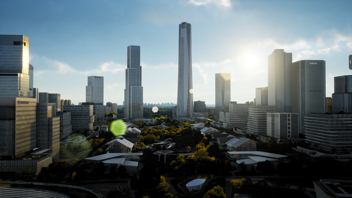 天西企业总部集群 意境图