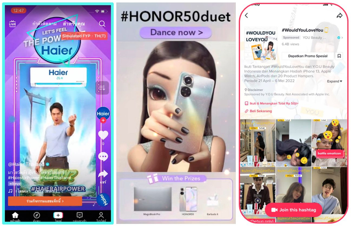 　　海尔、荣耀、Y.O.U获奖案例