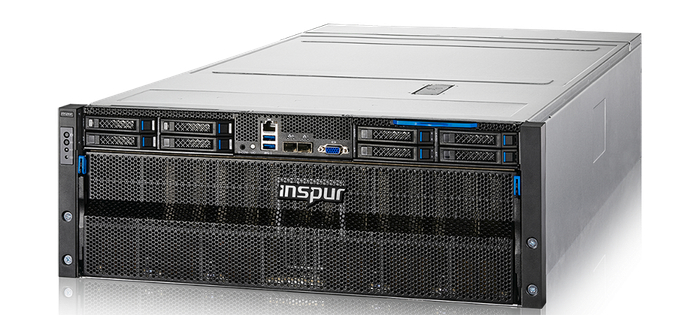 ▲浪潮AI团队训练模型所搭载的NF5488A5服务器