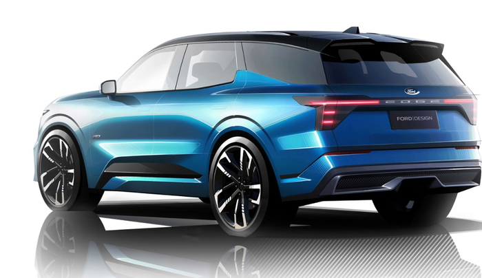 长安福特全新锐界L设计渲染图。 长安福特供图 华龙网发