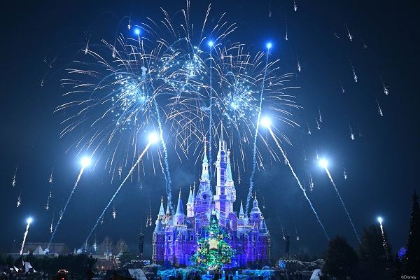 图说：上海迪士尼乐园烟花秀 来源/采访对象提供（下同）