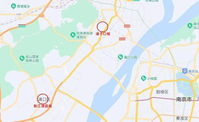 明代新老两座江浦县城位置示意（张可 制图）