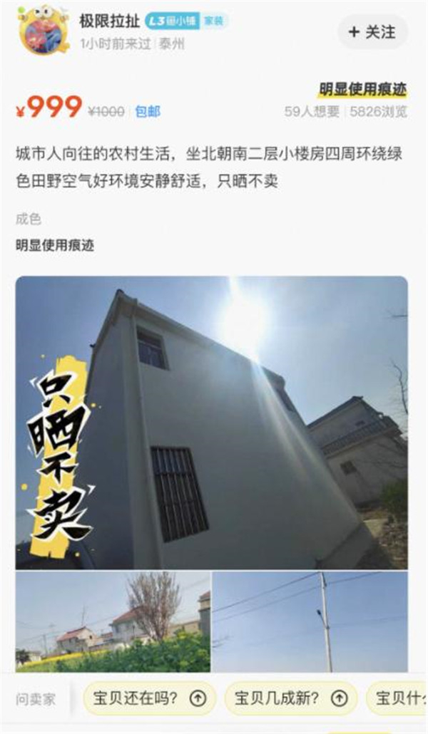 　　闲鱼用户@极限拉扯