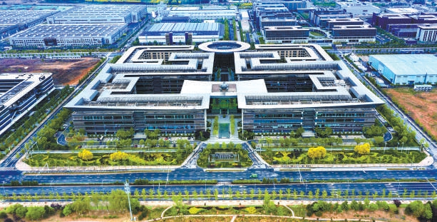 北京高端制造业基地航拍图