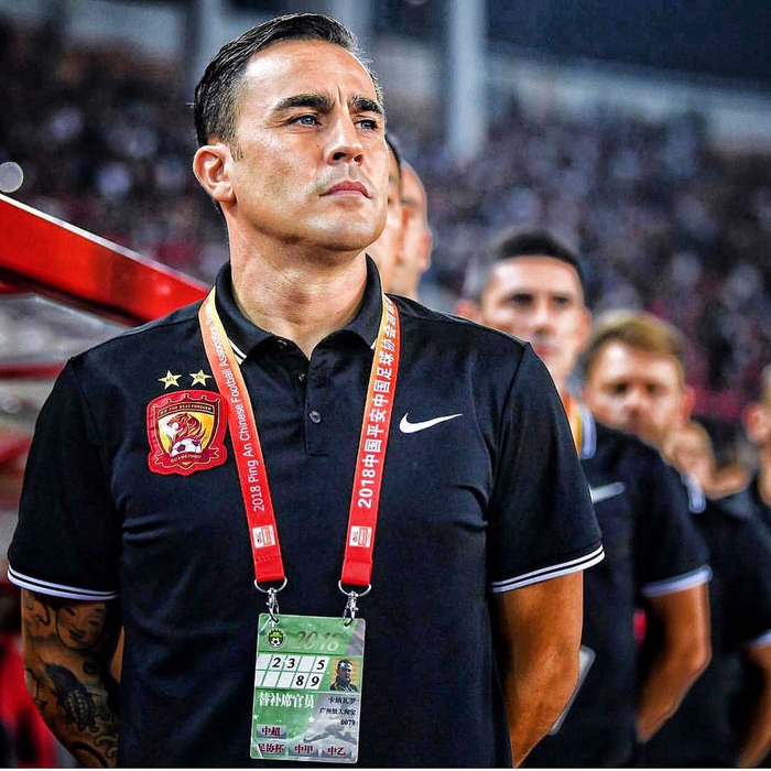 广州队昔日主教练卡纳瓦罗 图源：社交媒体