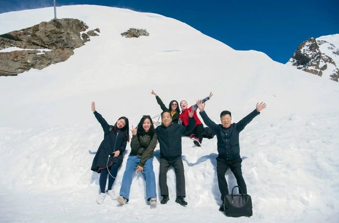 ▲ 在瑞士少女峰