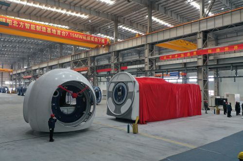 新下线的风机机组