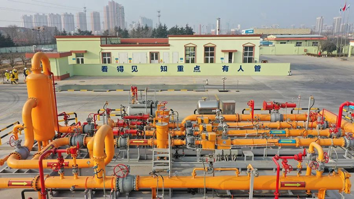 ▲青岛新奥能源团结路天然气厂站一隅