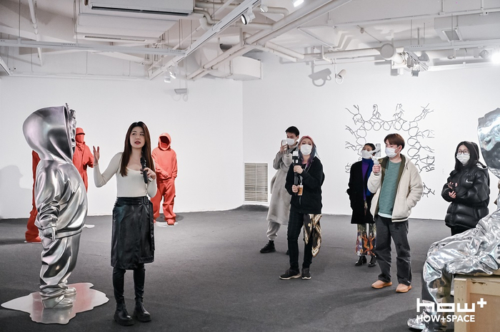 　　黄玉龙个展“甲乙丙丁”现场 图片©HOW+