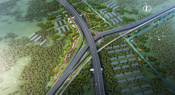 沪松公路快速化项目效果图