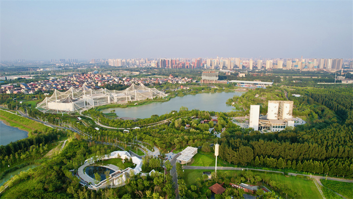 复兴区园博园。复兴区融媒体中心供图。