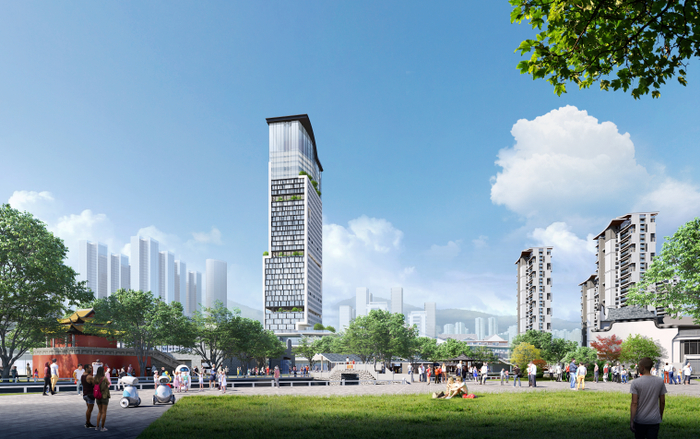 雁塔一地块效果图