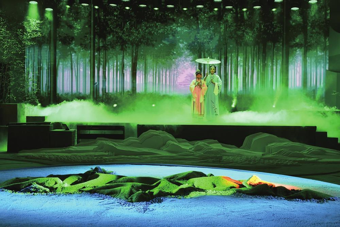 莆仙戏演绎荔枝肉背后的故事。郑育俊摄