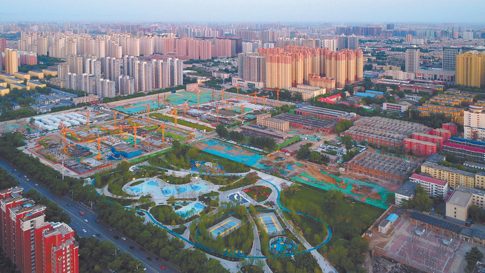 2022年正在全速建设中的石煤机城市更新项目。记者 张晓峰 摄